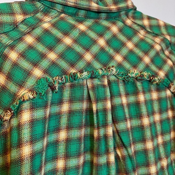 The doors upcycle button down raw hem - Picture 6 of 7